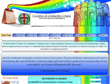 Tablet Screenshot of cursillositalia.org